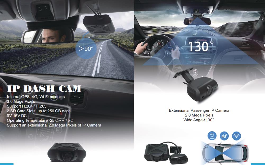 The comparison of 2 channel Mobile DVR and the traditional dashcam Picture1